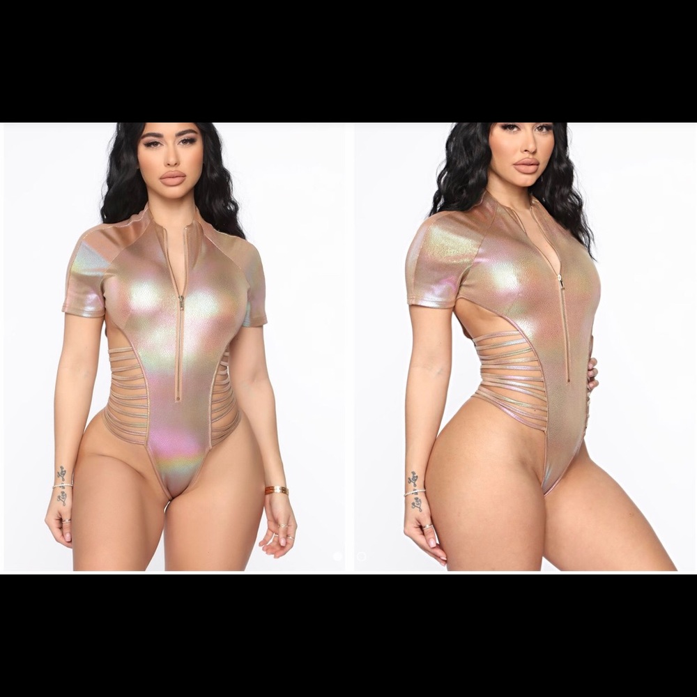 Fashion Nova Strappy Swimsuit